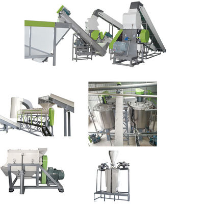 PET-Flaschenwaschleitung 490kw Plastikflaschenwaschleitung 500kg/h - 3000kg/h