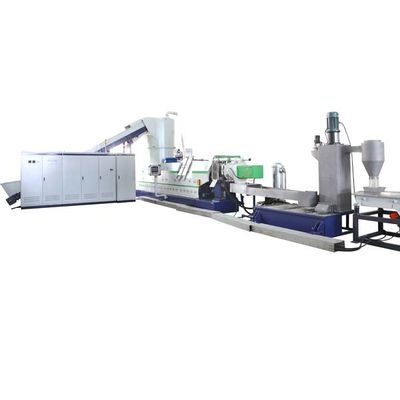 Horizontale PP-PE-Recyclingmaschine Einstufige Pelletierungsmaschine mit Schneidkompaktor