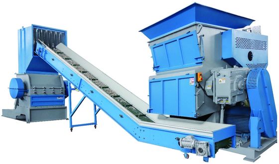 PP Jumbo Bag / Lump Plastic Granulator computergestützte Kunststoff-Schredder Granulator 800kg/Hr