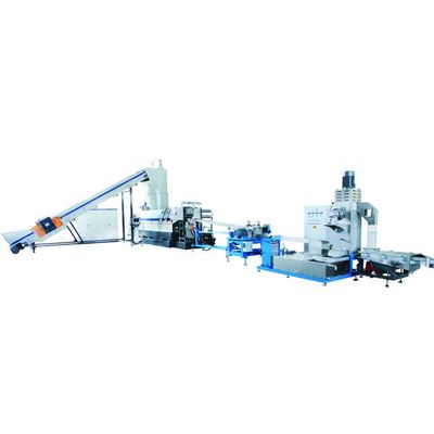 Maschine zum Recyceln von PET-Fasern und PET-Flocken mit Schneidkompaktor, einstufige Pelletierungsmaschine