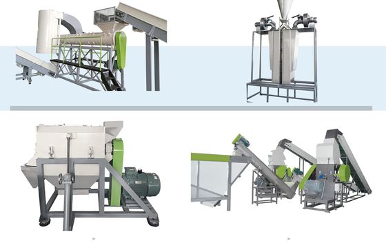 500 kg pro Stunde PET-Flocken-Pelletiermaschine mit PLC-Steuerung und Unterwasserpelletiermaschine für ein effizientes PET-Recycling